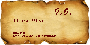 Illics Olga névjegykártya